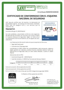 viewnext recibe dos certificaciones del esquema nacional de seguridad